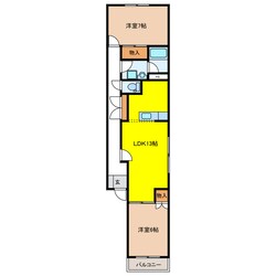 ＭＳフレグランスの物件間取画像